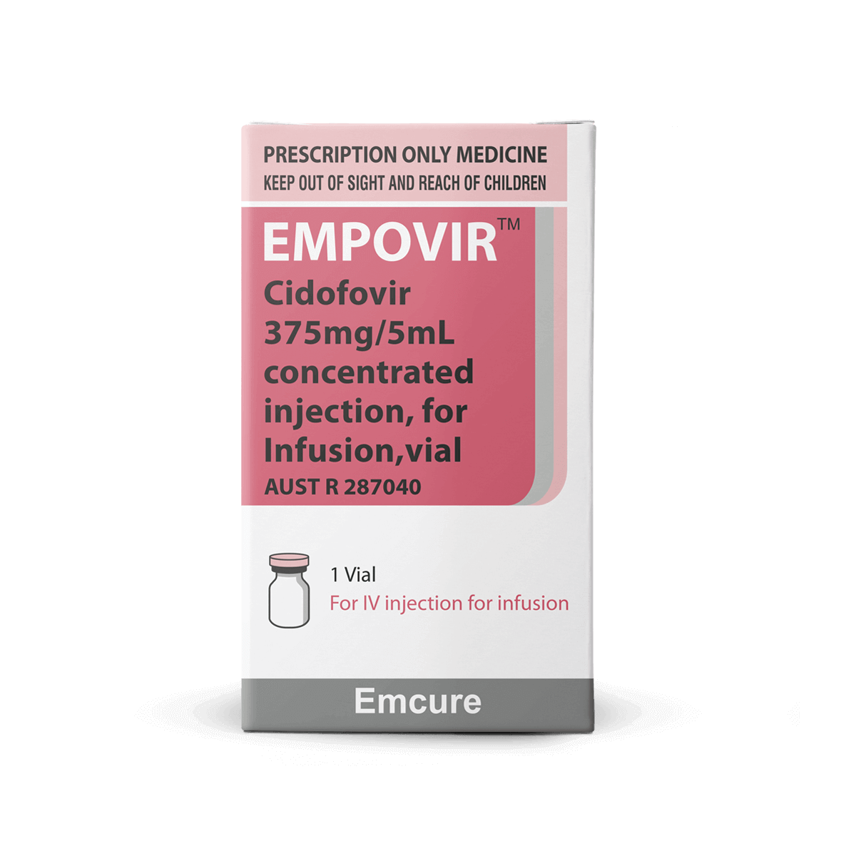 Empovir 375mg/5mL Injection (cidofovir)
