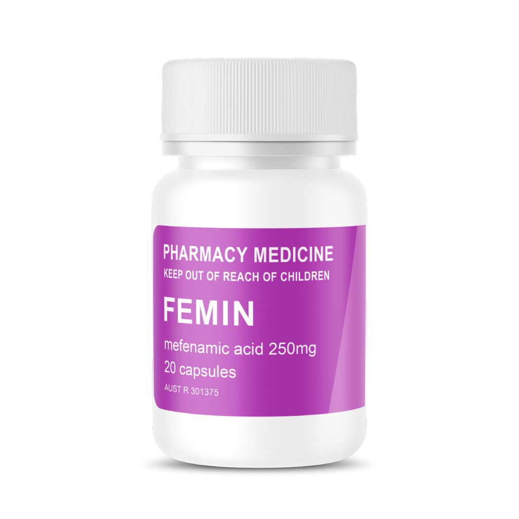 Femin 250mg 20’s (mefenamic acid)​